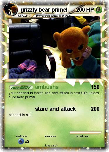 Pokemon grizzly bear primel