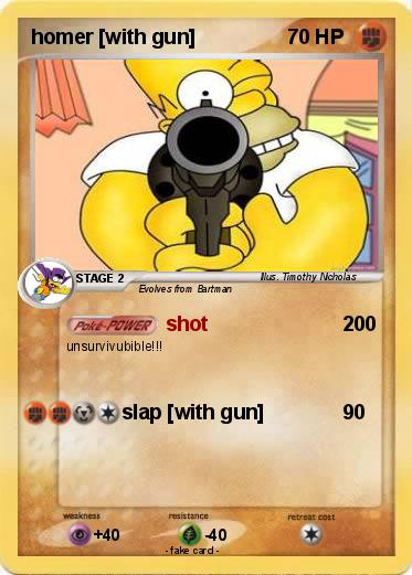 Pokemon homer [with gun]