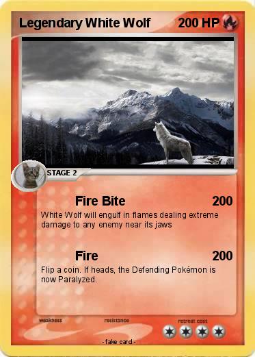 Pokemon Legendary White Wolf