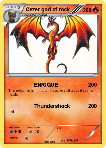 Pokemon Cezer god of rock