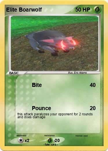 Pokemon Elite Boarwolf