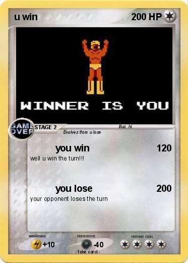 Pokemon u win