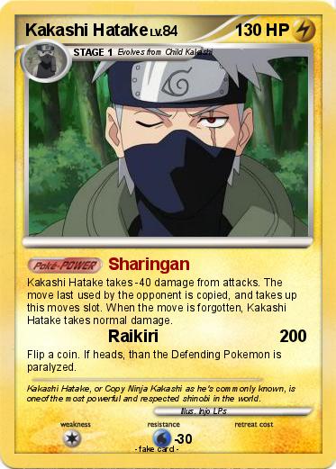 Pokemon Kakashi Hatake