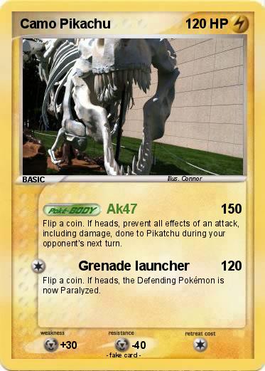 Pokemon Camo Pikachu