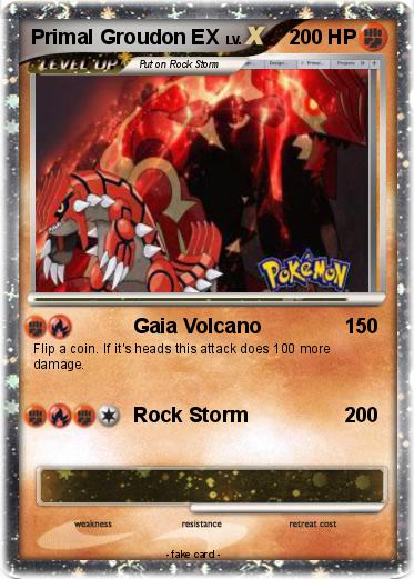 Pokemon Primal Groudon EX