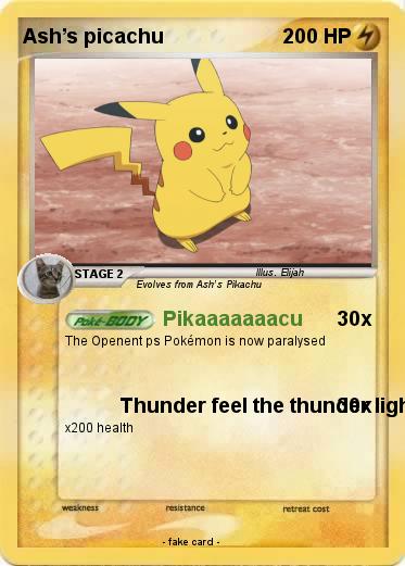 Pokemon Ash’s picachu