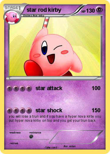 Pokemon star rod kirby