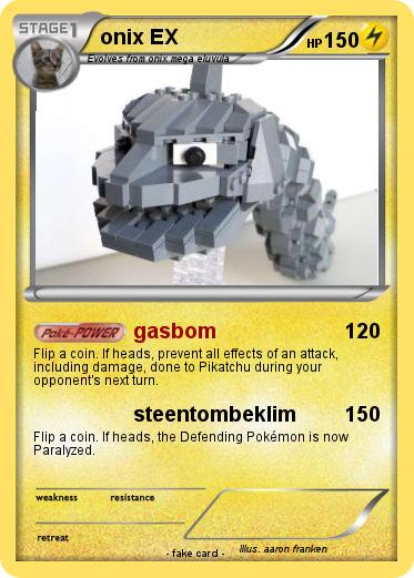 Pokemon onix EX