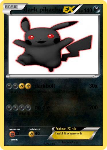 Pokemon dark pikachu