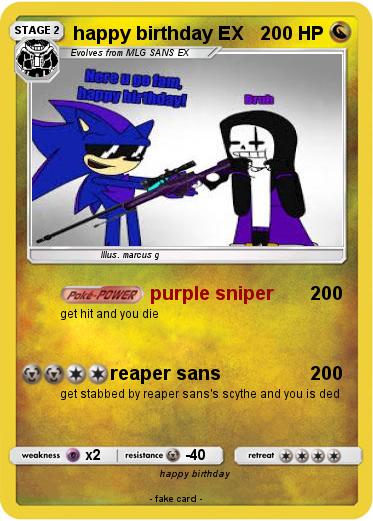 Pokemon happy birthday EX