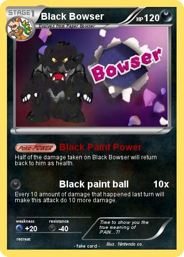 Pokemon Black Bowser