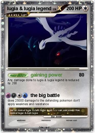 Pokemon lugia & lugia legend