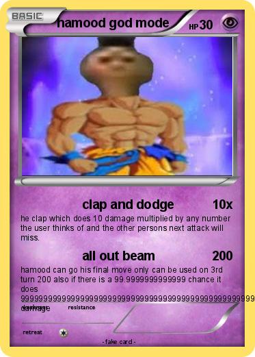 Pokemon hamood god mode