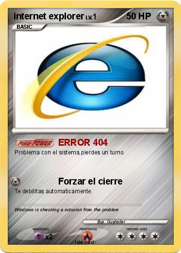 Pokemon internet explorer