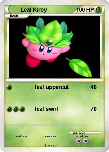 Pokemon Leaf Kirby