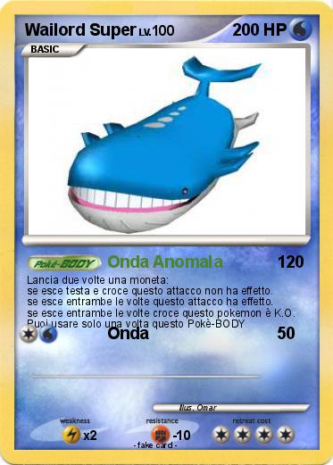 Pokemon Wailord Super