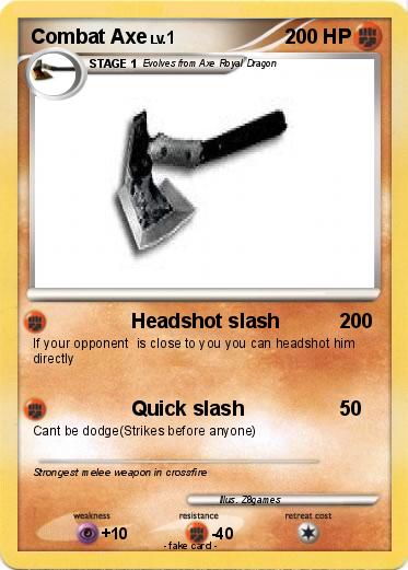 Pokemon Combat Axe