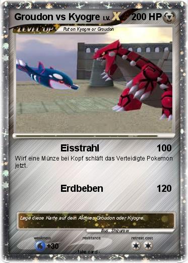 Pokemon Groudon vs Kyogre