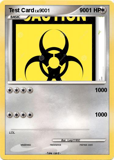 Pokemon Test Card