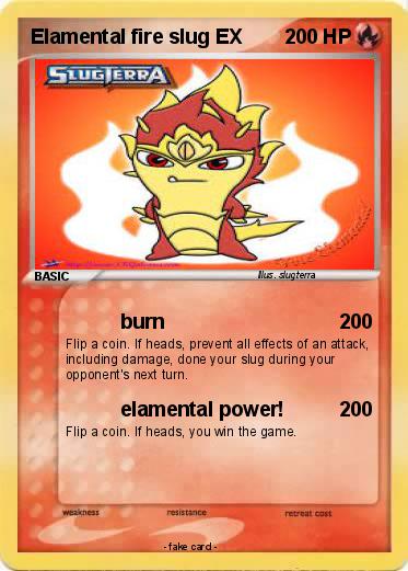 Pokemon Elamental fire slug EX