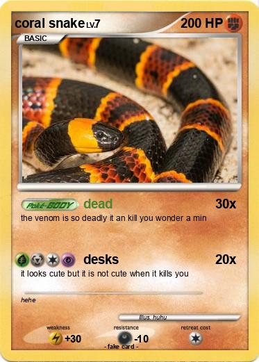 Pokemon coral snake