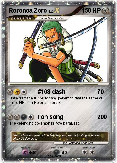 Pokemon Roronoa Zoro
