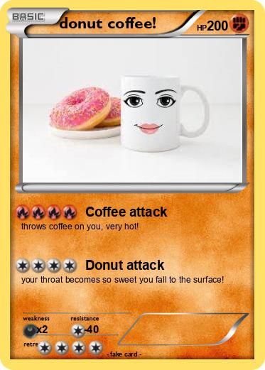 Pokemon donut coffee!