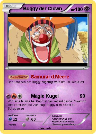 Pokemon Buggy der Clown