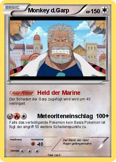 Pokemon Monkey d.Garp