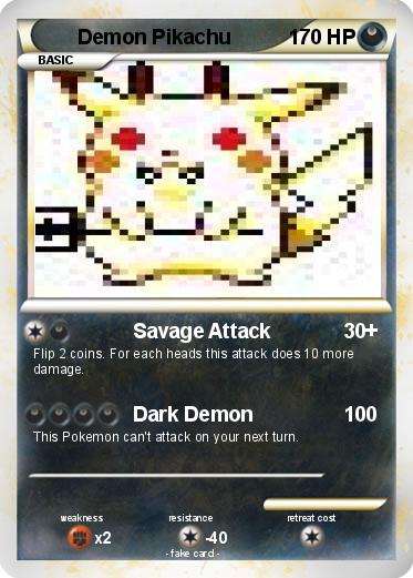 Pokemon Demon Pikachu