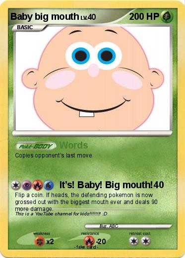 Pokemon Baby big mouth