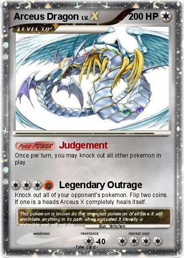 Pokemon Arceus Dragon
