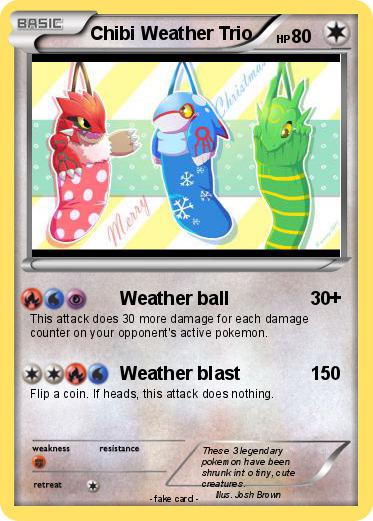 Pokemon Chibi Weather Trio