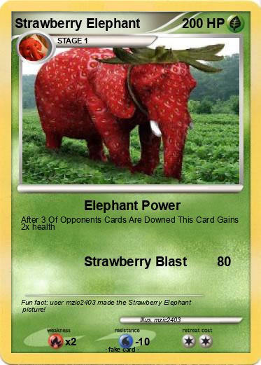 Pokemon Strawberry Elephant