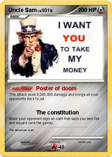 Pokemon Uncle Sam