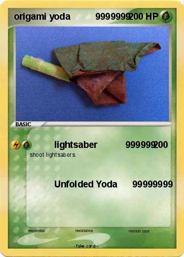 Pokemon origami yoda          9999999