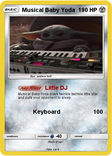 Pokemon Musical Baby Yoda