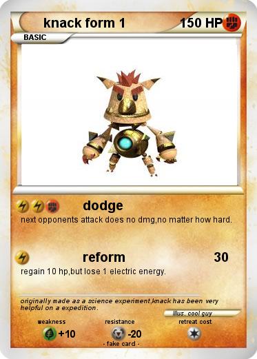 Pokemon knack form 1