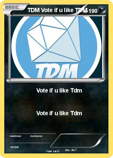 Pokemon TDM Vote if u like TDM