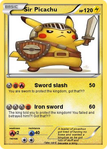 Pokemon Sir Picachu