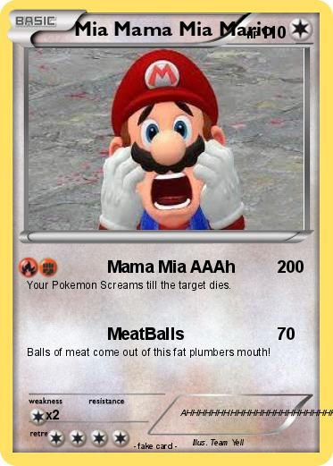 Pokemon Mia Mama Mia Mario