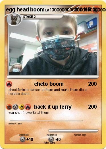 Pokemon egg head boom