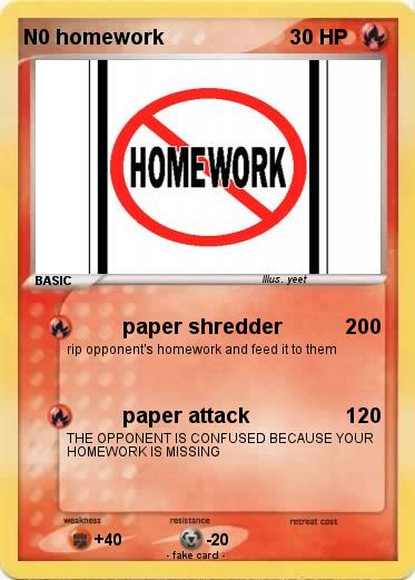 Pokemon N0 homework