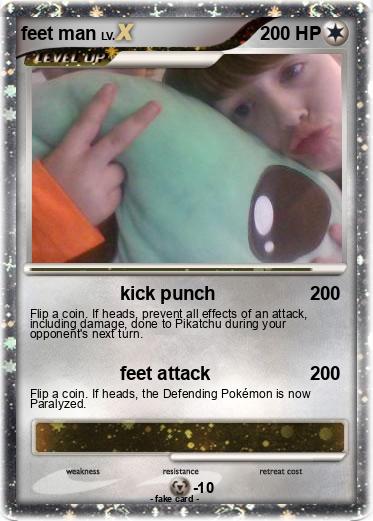Pokemon feet man