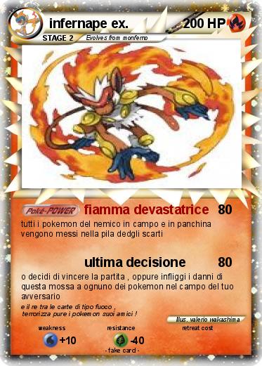 Pokemon infernape ex.