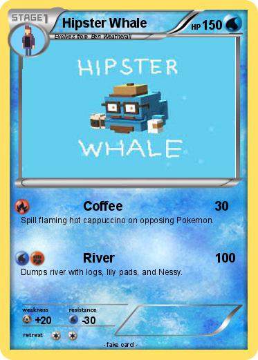 Pokemon Hipster Whale