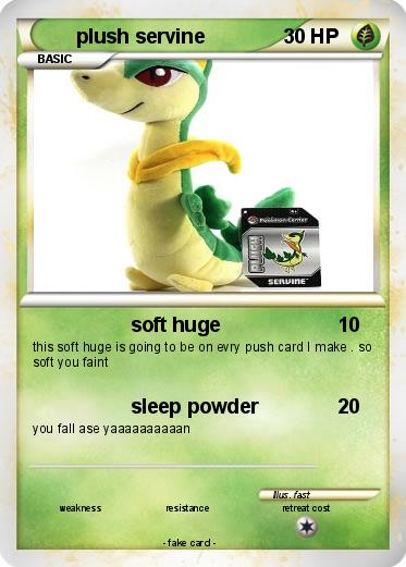 Pokemon plush servine