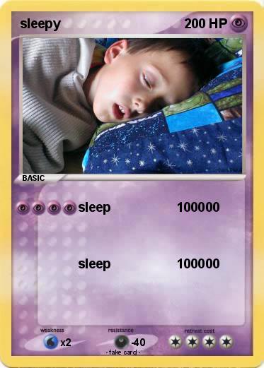Pokemon sleepy