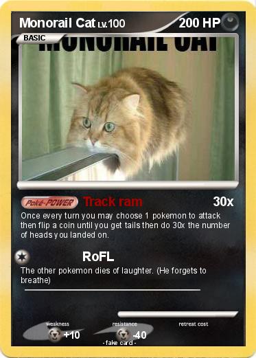 Pokemon Monorail Cat