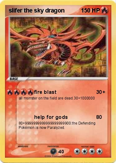 Pokemon slifer the sky dragon